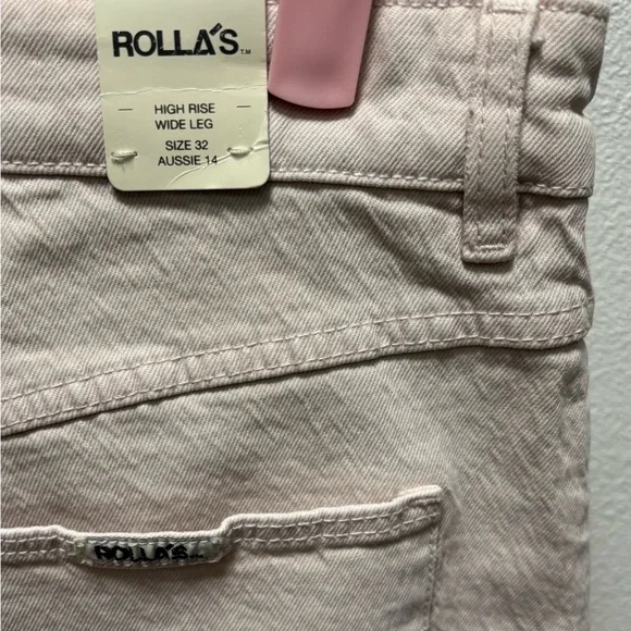 NWT Women's 32 Rolla's Sailor High Rise Wide Leg Jeans Size 32 - Picture 10 of 12